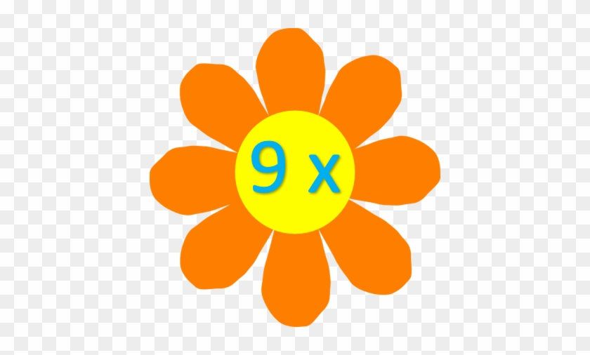 9 - Flowers Clipart Orange #1200511