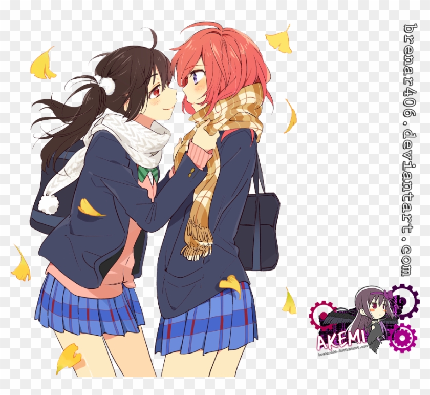 Maki X Nico Love Live Render By Brenar406 - Love Live Maki X Nico #1200593