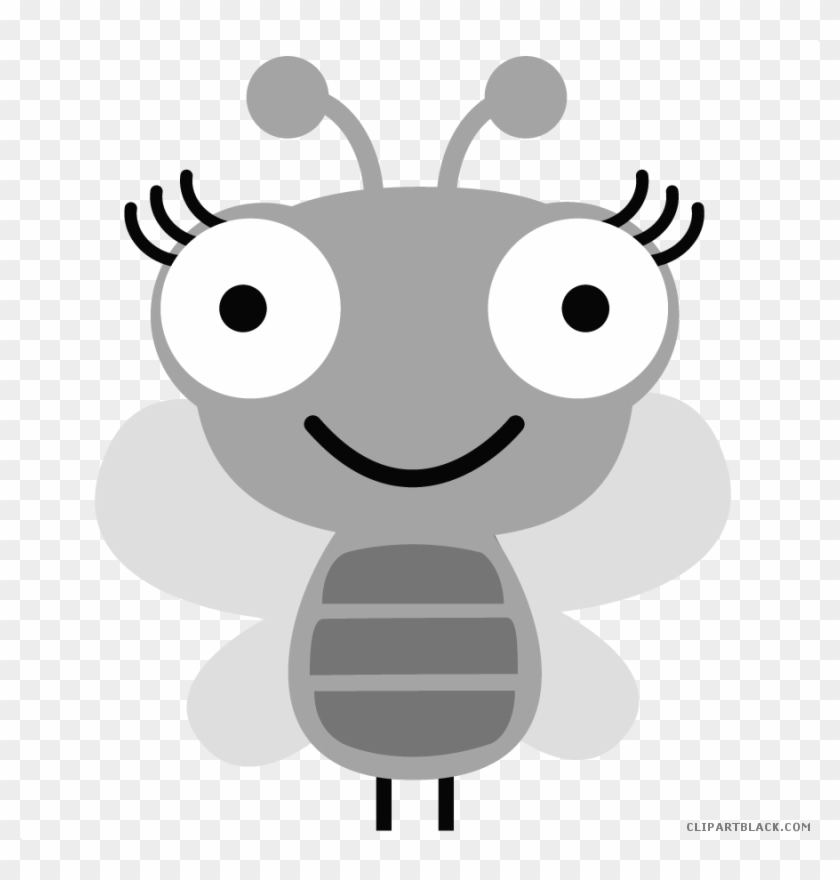 Cute Bug Animal Free Black White Clipart Images Clipartblack - Cartoon #1200676