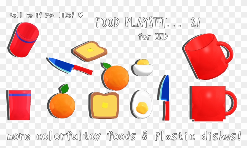 By [mmd Dl] Toy Food Playset 2 [new Items ] By - Manga #1200735