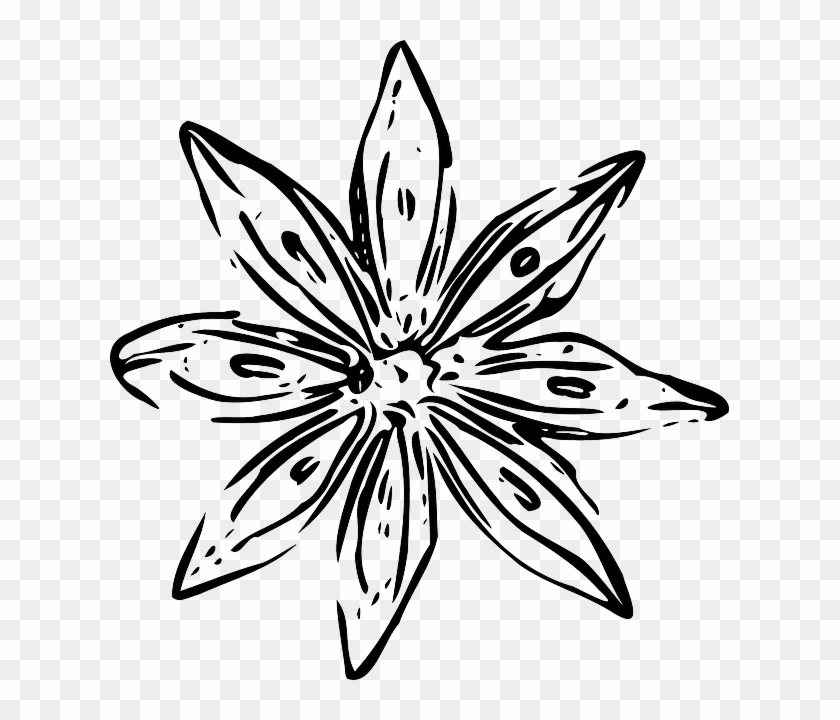 Free Simple Flower Designs Black And White, Download - Free Simple Flower Designs Black And White, Download #1200737