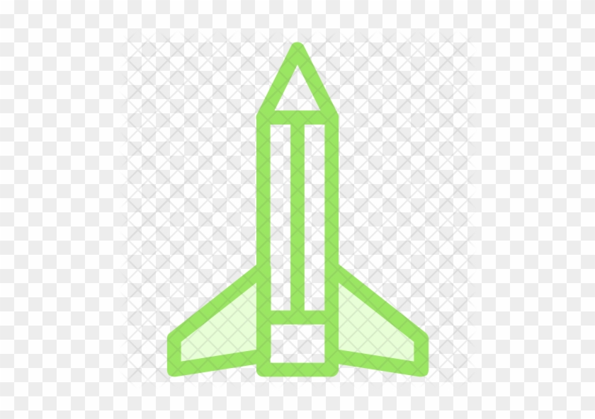 Pencil Rocket Icon - Vector Graphics #1200915