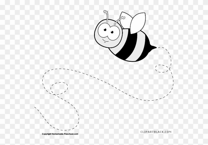 Small Bee Animal Free Black White Clipart Images Clipartblack - Buzzing Bees Clipart #1200947