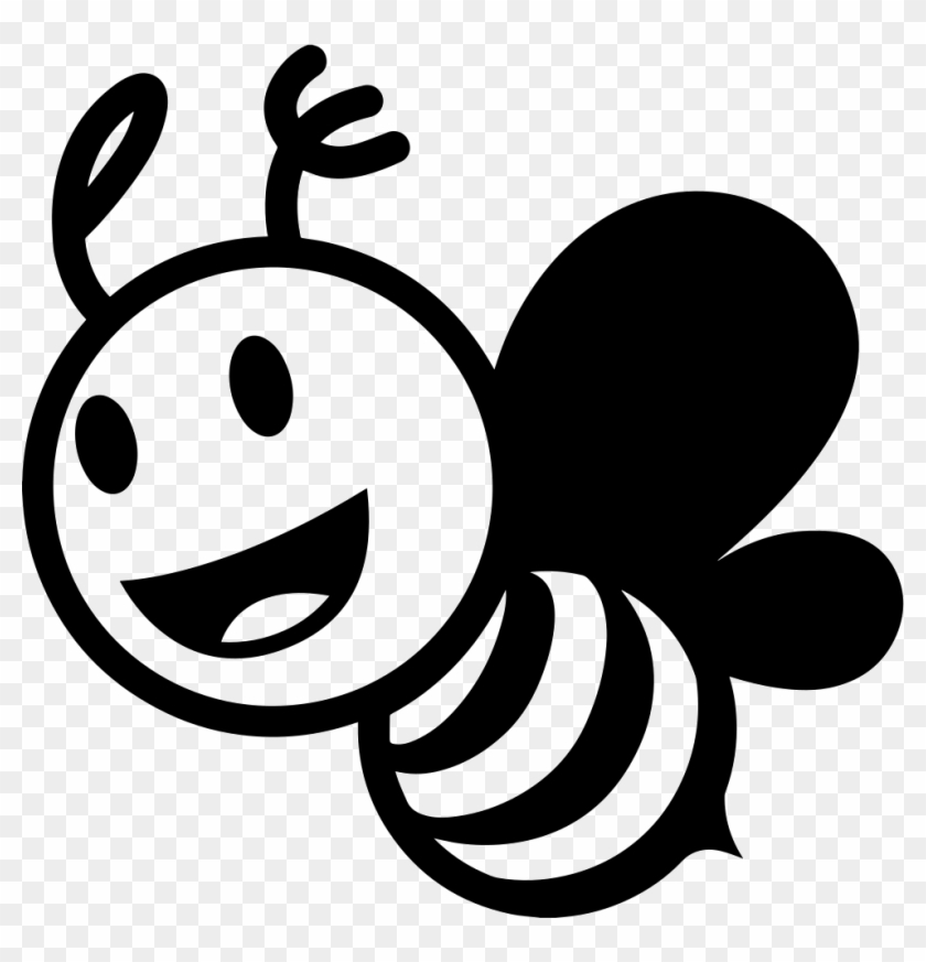 Bee Comments - Bee Png Black And White #1200949