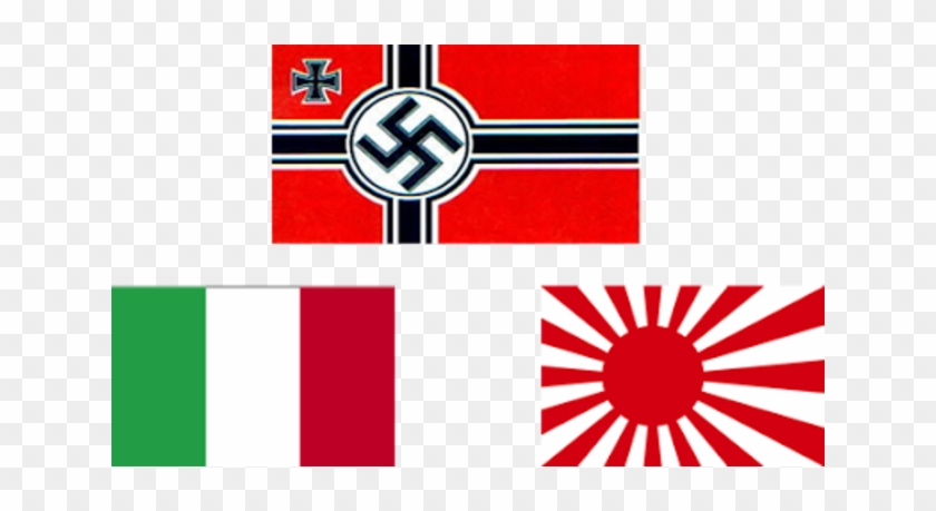 Germany, Italy, And Japan Signed The Tripartite Pact, - Ww2 Axis Powers Flags #1200987