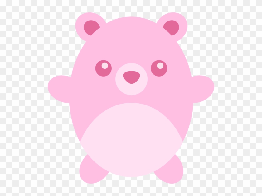 Teddy Clipart Pink - Pink Teddy Bear Cartoon #1200991