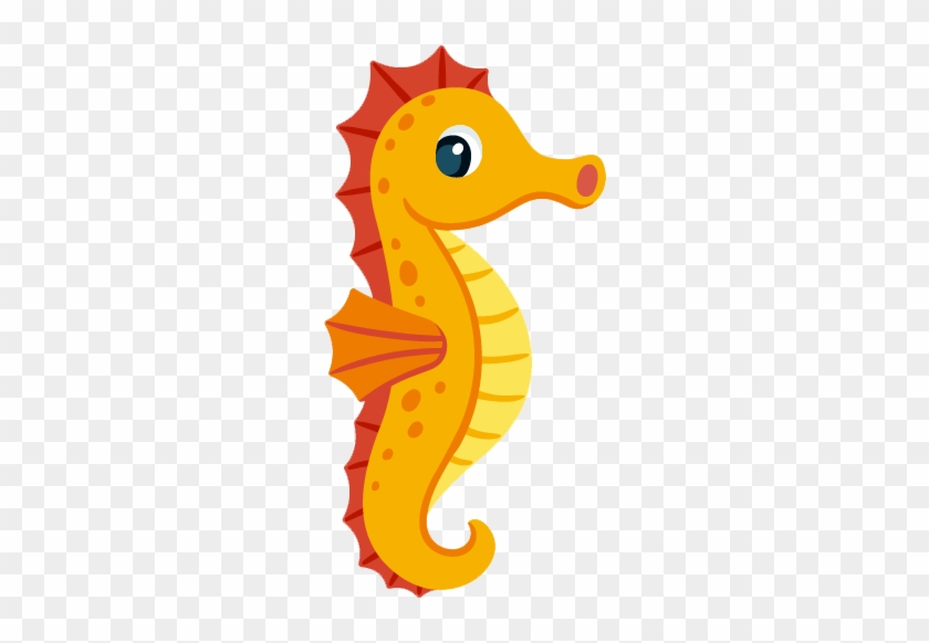 Cute Seahorse Png Free Download - Caballito De Mar Animado #1201043
