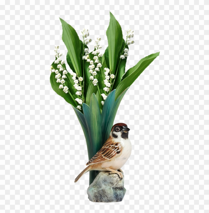 Go To Image - Franz Porcelain Tree Sparrow Bird Small Vase #1201055