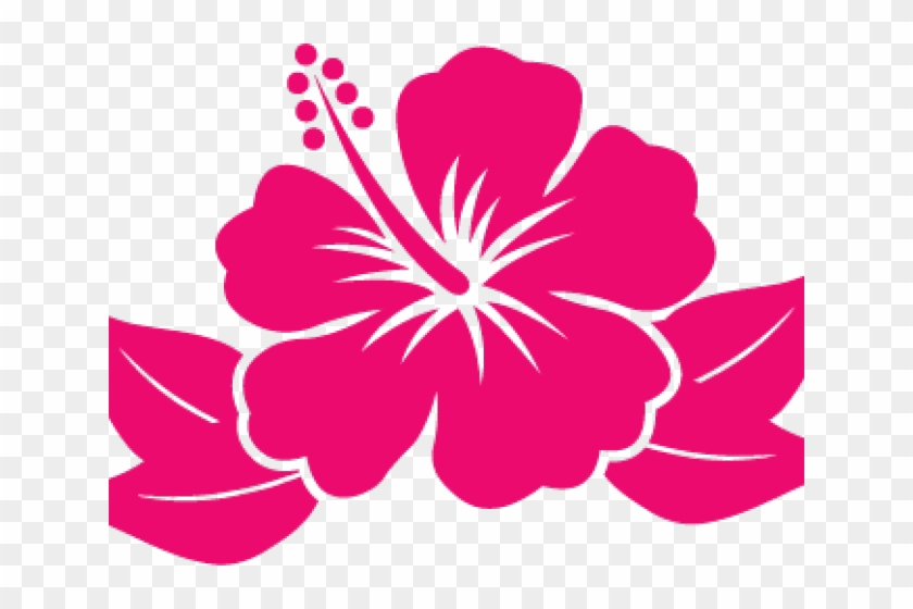 Hawaiian Flower Cartoon - Black And White Hibiscus Clipart - Free  Transparent PNG Clipart Images Download