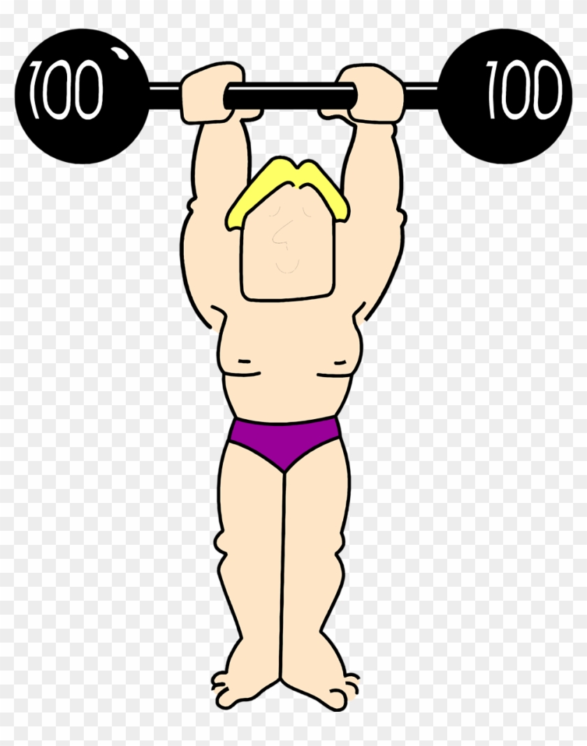 Illustration Of A Man Lifting Weights - Fuerza En Educacion Fisica #1201356