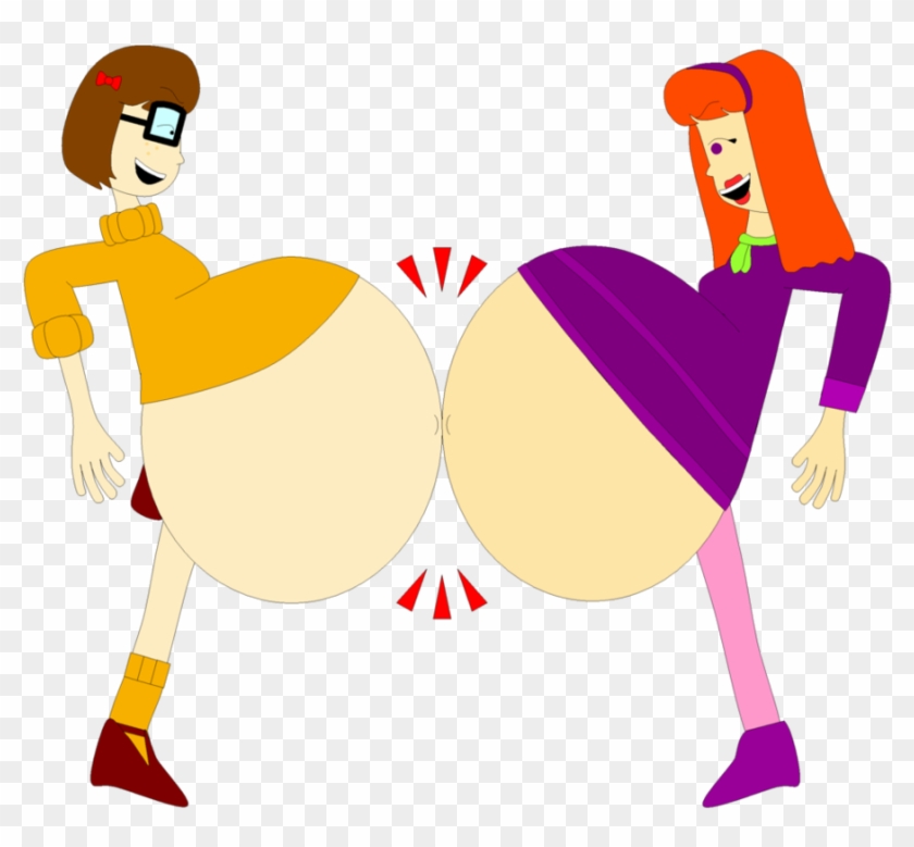 Velma And Daphne Belly Bump By Angry-signs - Velma And Daphne Belly Bump #1201363