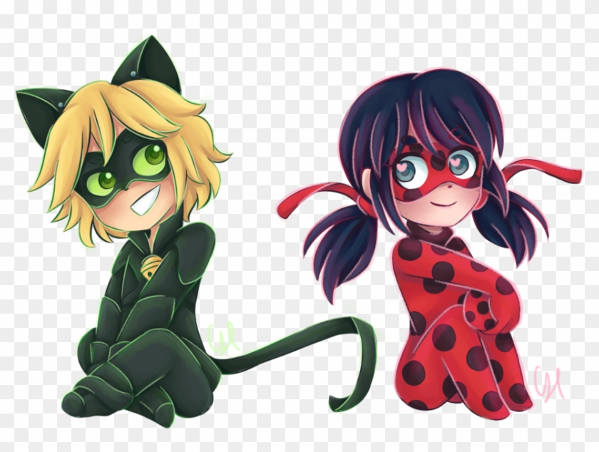 Miraculous Tales Of Ladybug & Cat Noir - Chat Noir And Ladybug #1201371