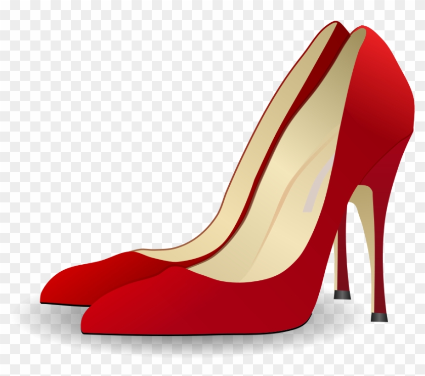 Clip Art High Heels Clipartall - Scarpa Tacco Rossa Vernice #1201447