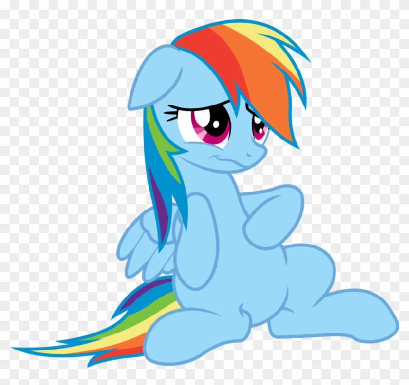 Rainbow Dash Rubbing Her Tummy By Dasprid - Rainbow Dash Belly Rub #1201453