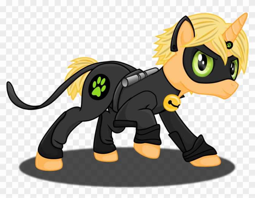 Ponified Cat Noir By Deannaphantom13 Ponified Cat Noir - Mlp Cat Noir #1201465