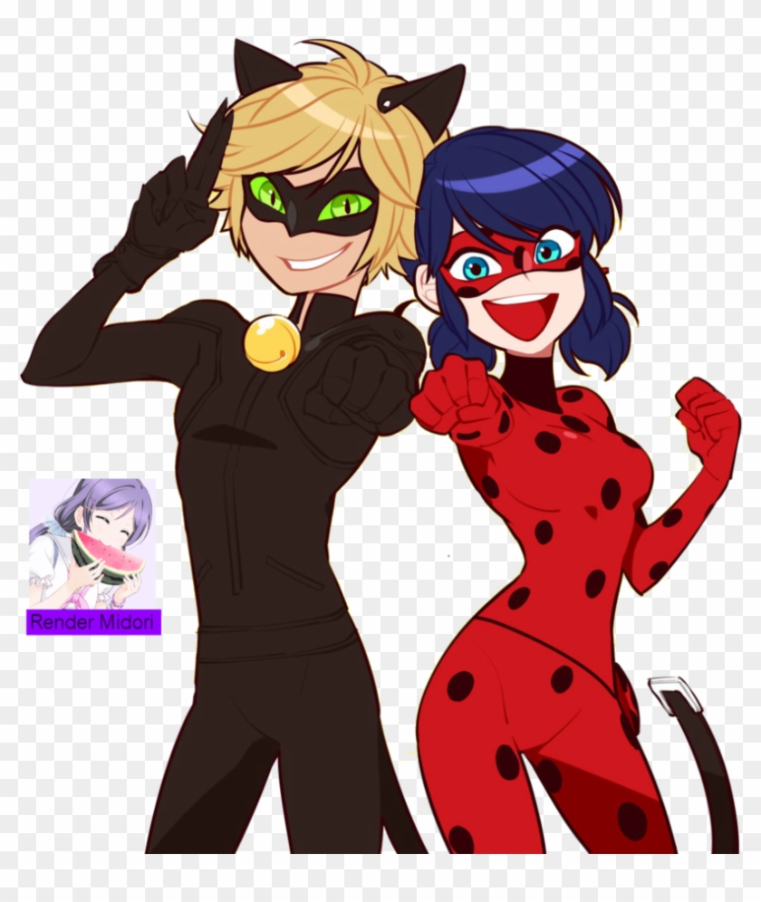 Render Ladybug And Chat Noir By Onoderakosaki02 On - Imagenes De Anime De Ladybug Y Catnoa #1201477