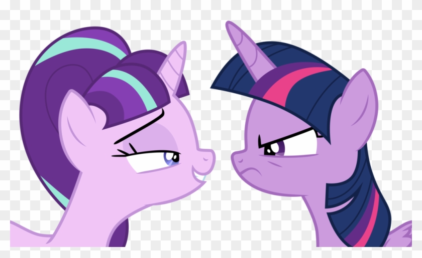 Starlight And Twilight Face Off By Cloudyglow - Starlight Glimmer And Twilight Sparkle Kiss #1201589