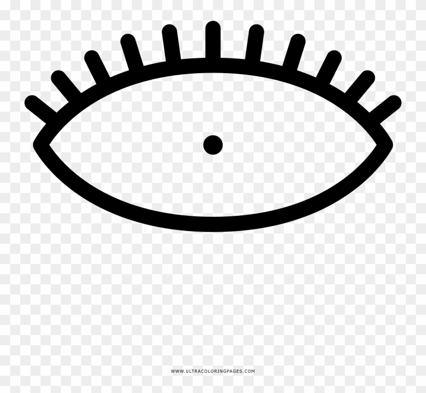 Dibujo De Ojo Para Colorear - Vector Graphics #1201619