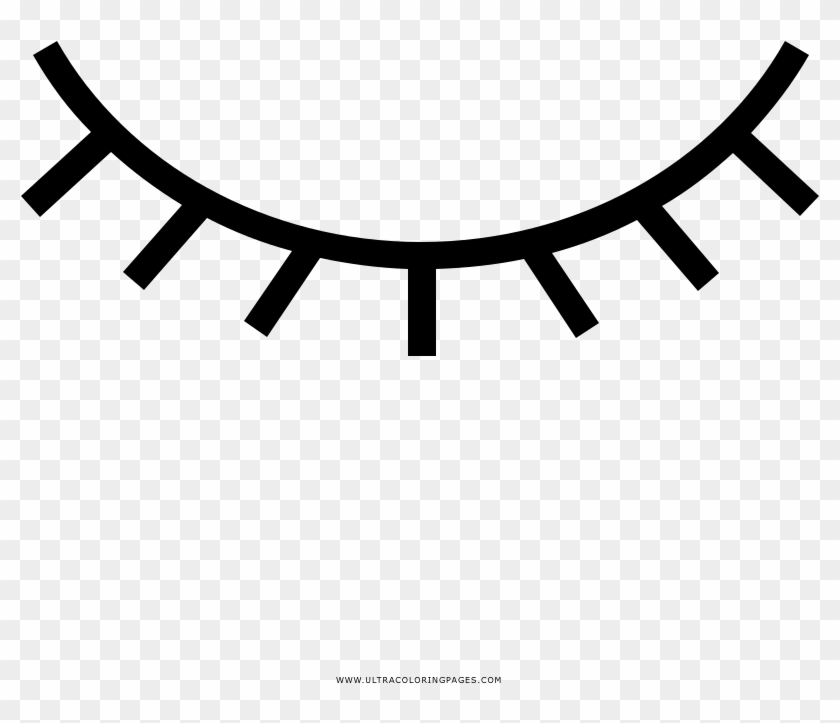 Dibujo De Ojo Para Colorear - Closed Eye Icon Png #1201628