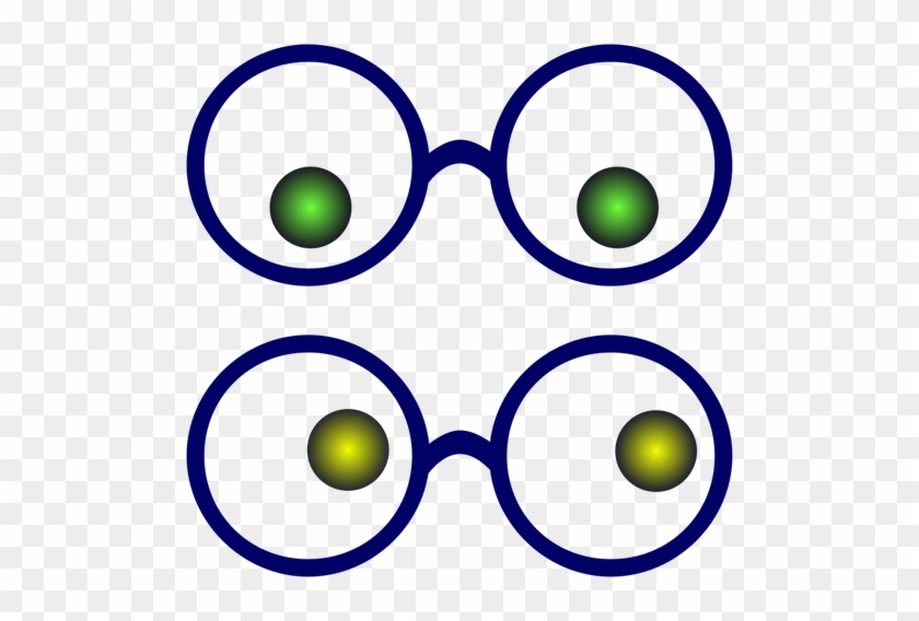 Ojos Con Gafas - Glasses With Eyes Clip Art #1201685
