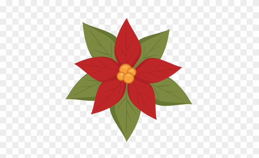 Poinsettia Svg Cutting File Christmas Svg Cut File - Poinsettia #1201693