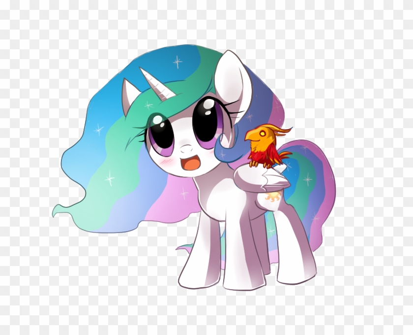 Keterok, Cute, Cutelestia, Philomena, Princess Celestia, - My Little Pony Kawaii #1201731