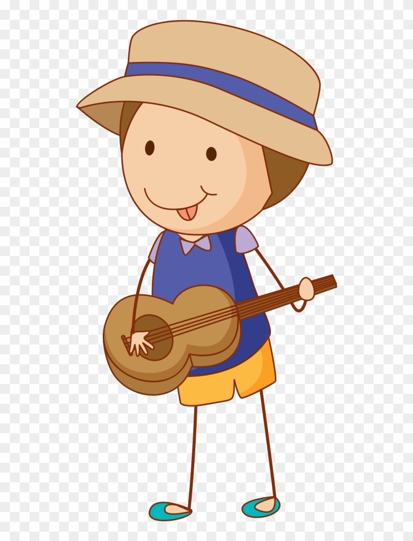 Boy Play Guitar Clipart #1201911