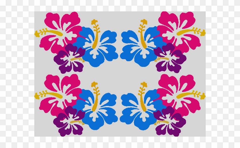 Hawaiian Flowers Clipart Border #1201942