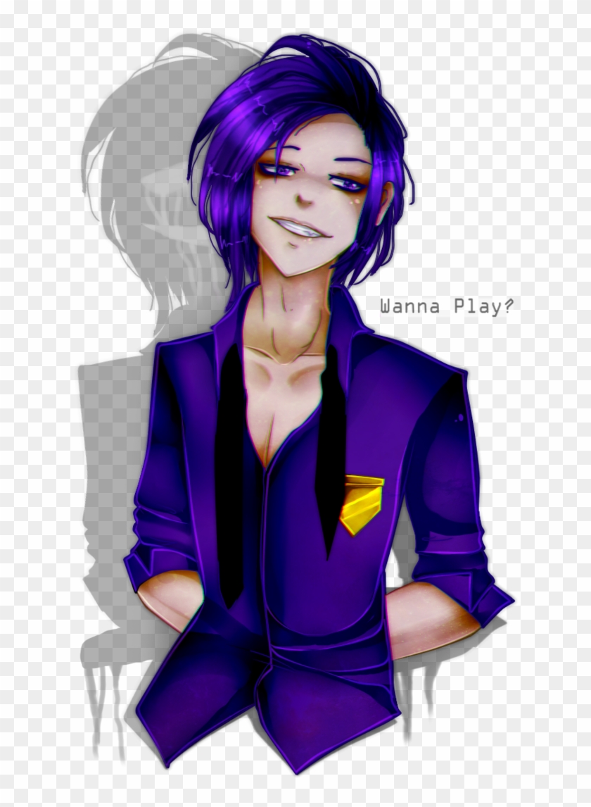 Fnaf - Fnaf Purple Guy Anime #1201968