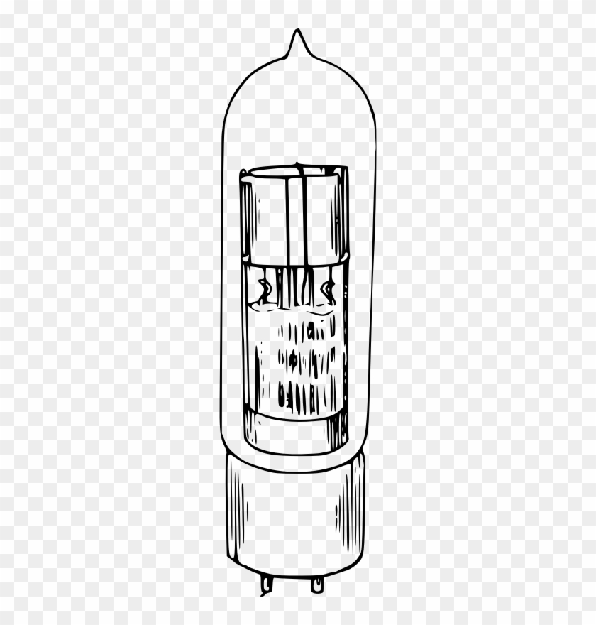 Clipart 50 Watt Oscillator Vacuum Tube - Sketch Of Vacuum Tubes #1201991