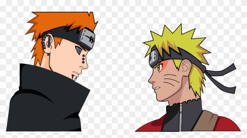 Naruto Clipart Cartoon Character - Pain Vs Naruto Png #1202224