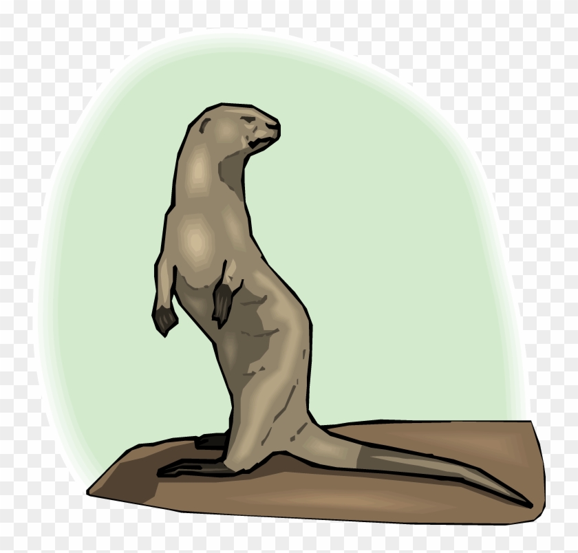 Free Otter Clipart - Standing Otter Cartoon #1202226