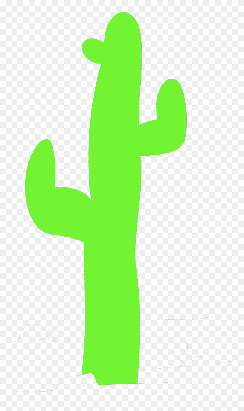 Illustration Of A Green Cactus - Cactus #1202237