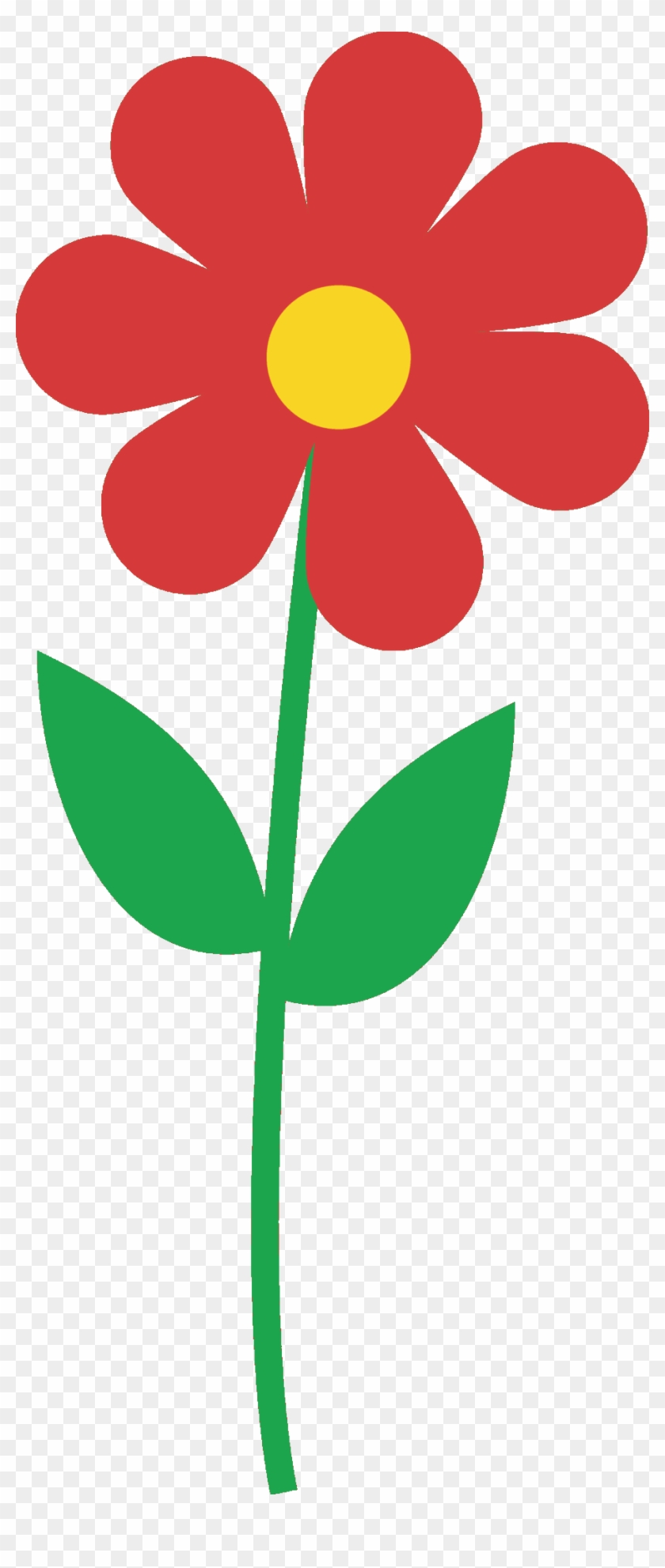 Photos Cartoon Flower Png, - Single Flower Clipart Png #1202240