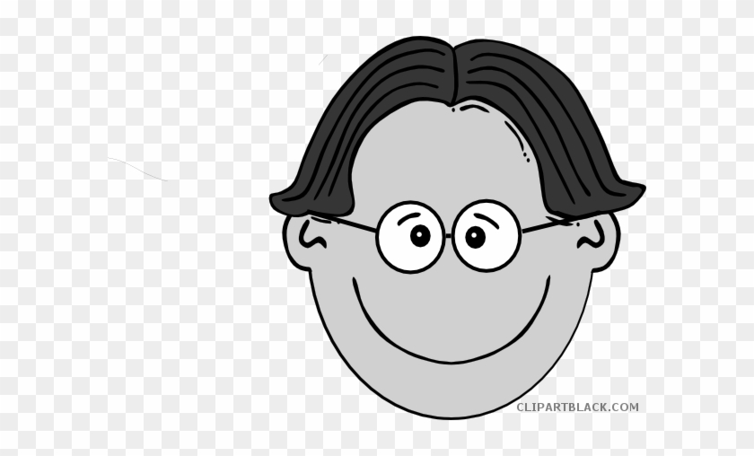 Boy With Glasses Tools Free Black White Clipart Images - Clip Art Mad Face #1202244