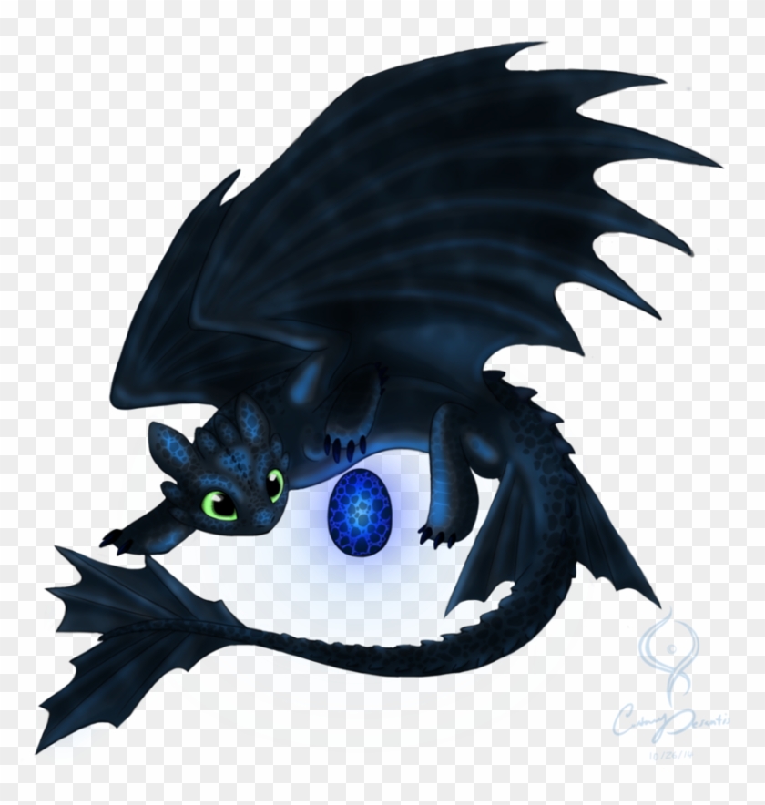 Nightfury Egg By Mysticpandamama - Httyd Night Fury Egg #1202298