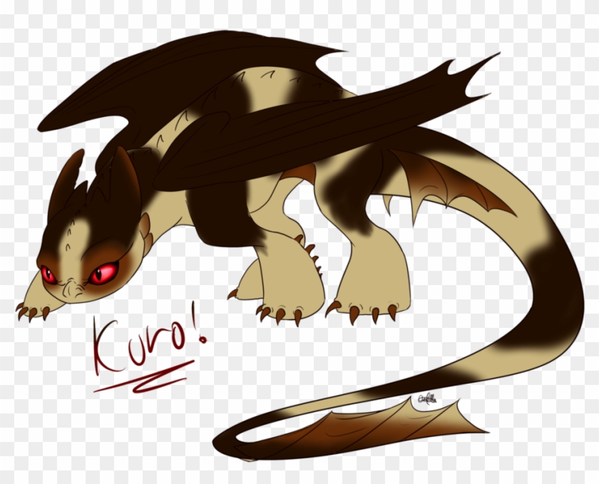 Kuro Night Fury Oc 3 By Ukesasu On Deviantart - How To Train Your Dragon #1202308