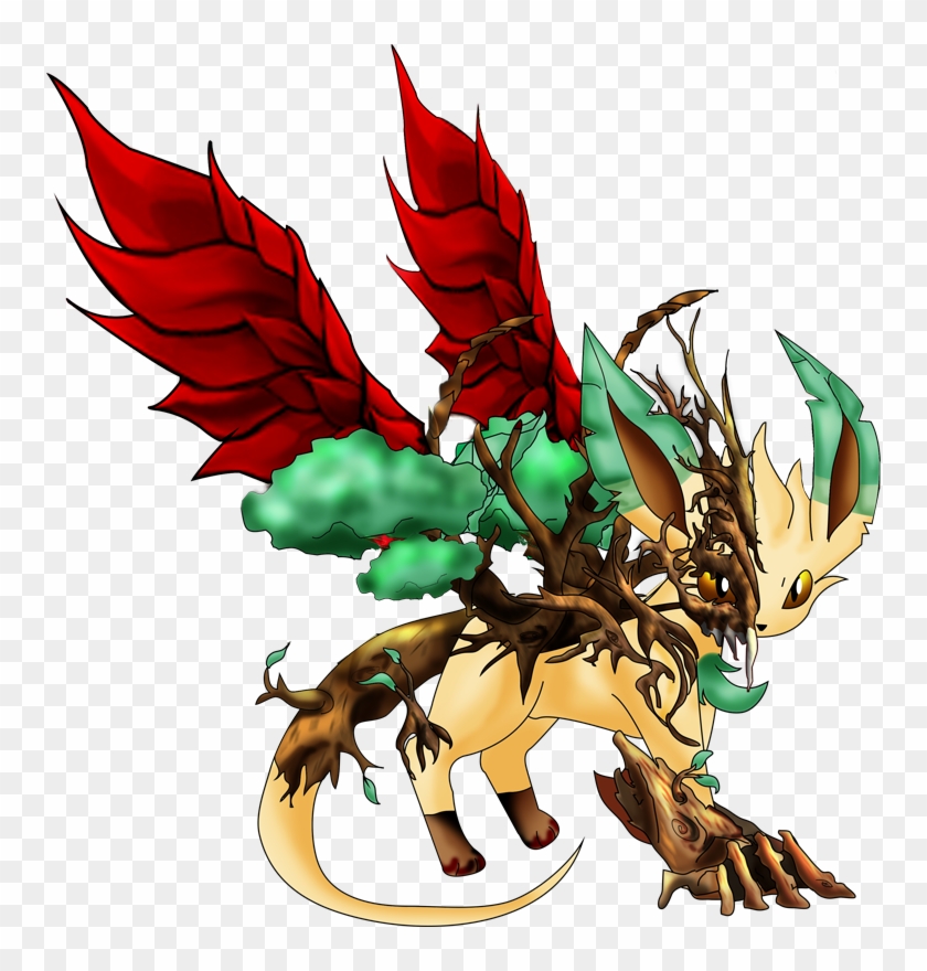 Mega Leafeon Dragon Pokédex - Mega Leafeon Dragon #1202321