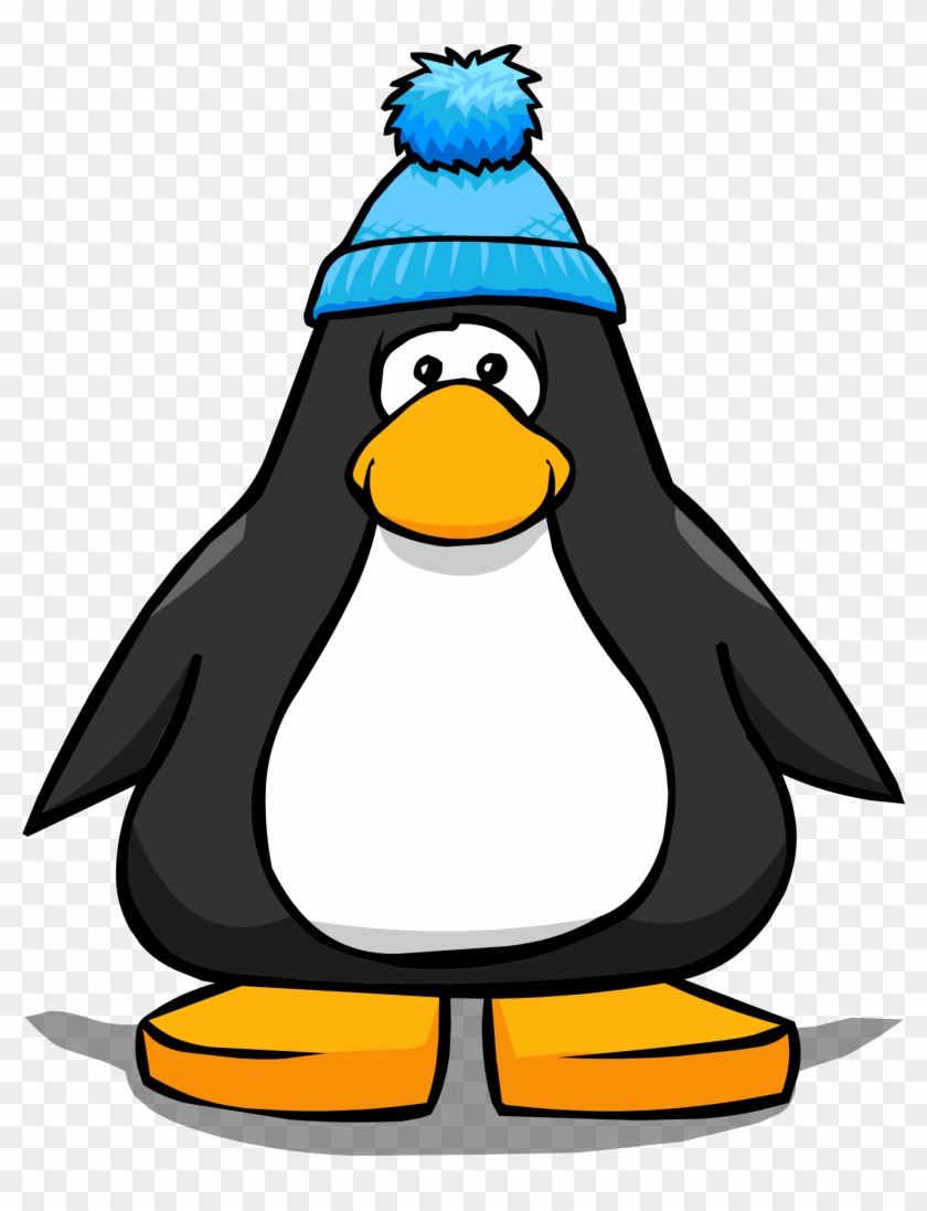 Blue Pom Pom Toque From A Player Card - Club Penguin Ninja Mask #1202372