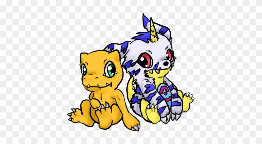 Agumon & Gabumon - Cartoon #1202535