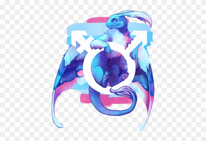 Bi Gender - Transmasculine Pride Dragon #1202557