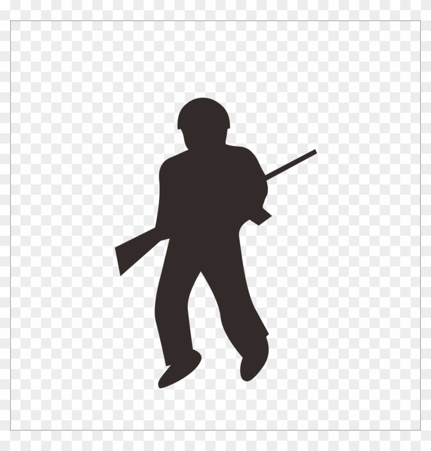 Soldier Military Clip Art - Silhouette #1202580