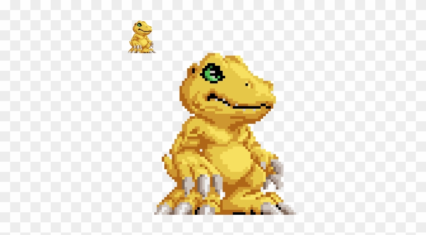 Agumon Test Sprite By Runde - Cartoon #1202591