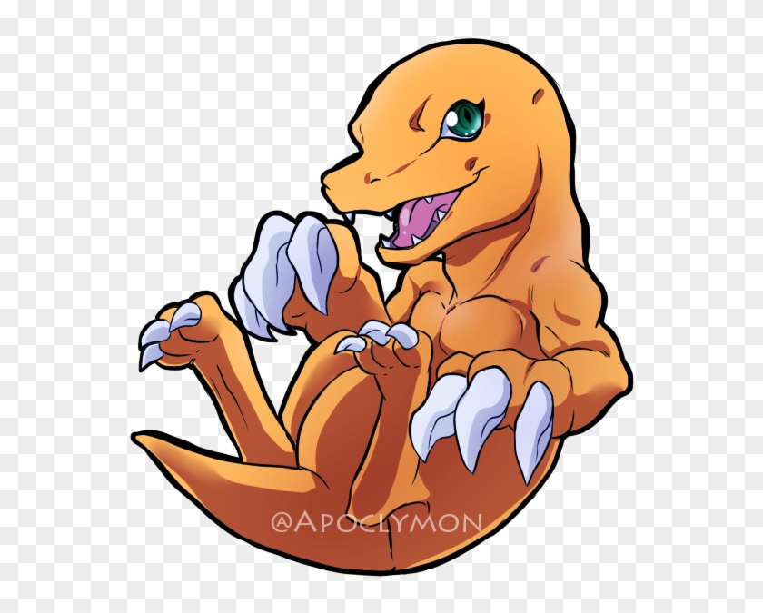 Art Digimon Agumon Black Agumon Yukiagumon Gatchmon1 - Cartoon #1202676