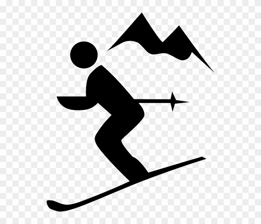 Sport Alpinisme Perdre Ventre - Downhill Ski Clip Art #1202737