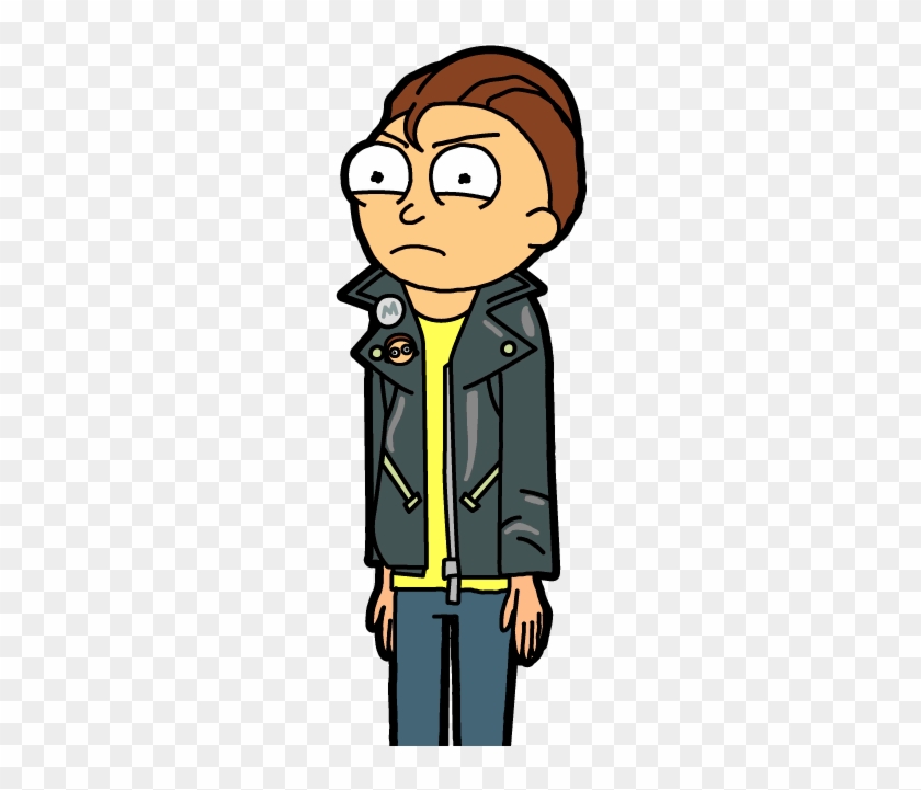 Hair Clipart Greaser - Leather Jacket Morty #1202815
