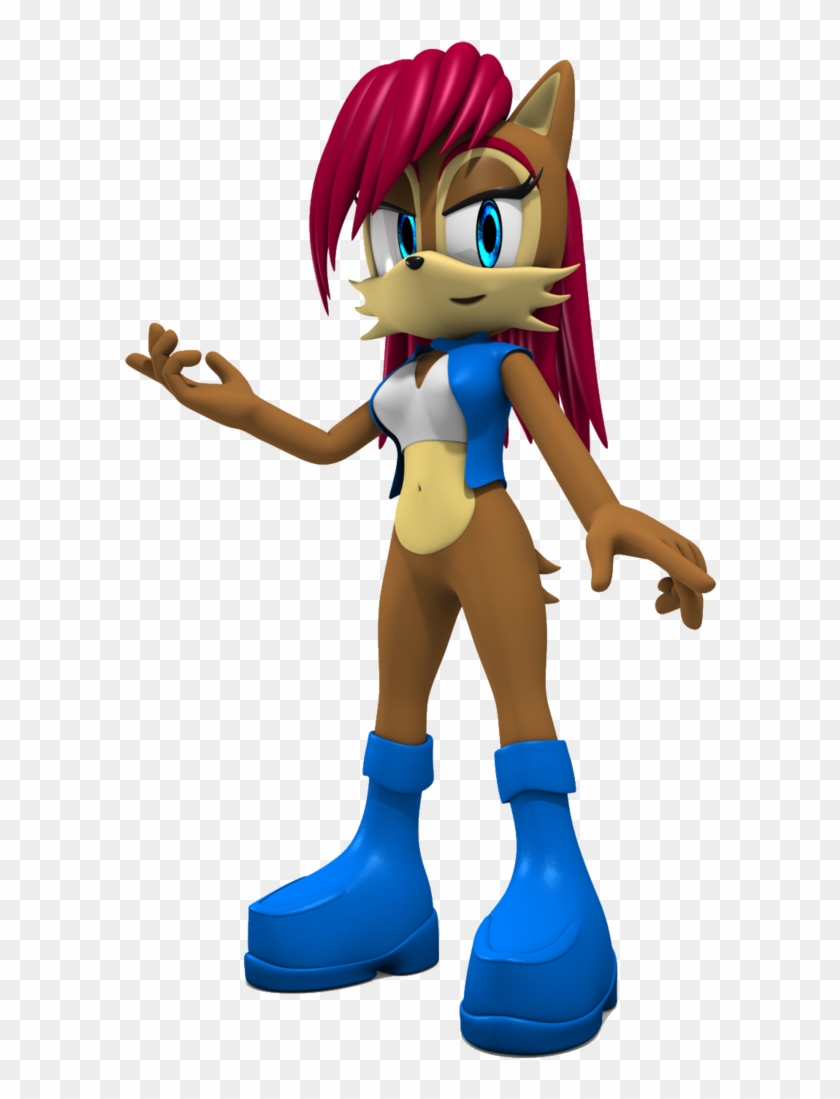 Sally Acorn 3d By Sonic44amy44 - Sonic Sally Acorn #1202881