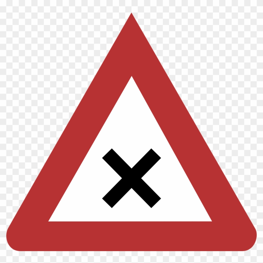 Junction Danger Warning Png Image - Warning Signs Danger Png #1202916
