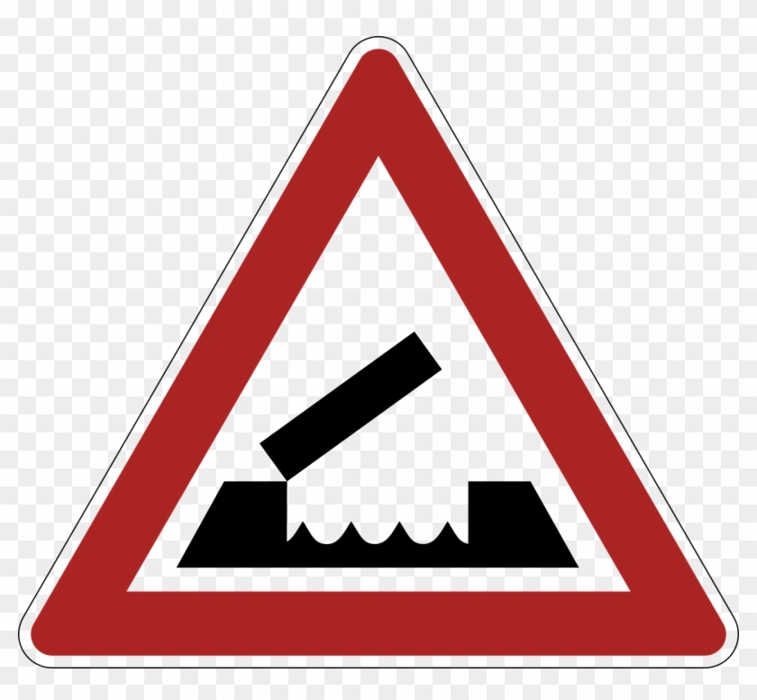Drawbridge Danger Warning Png Image - Road Signs By Margaret Calvert #1202918