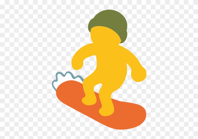 Snowboarder Emoji - Blob Emojis #1202950